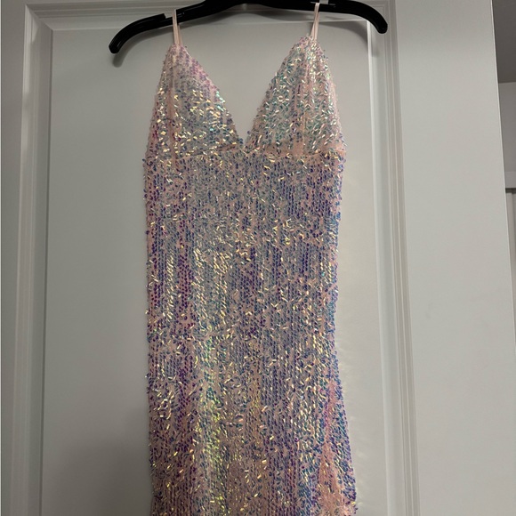 Fashion Nova Dresses & Skirts - Fashion Nova Pink Iridescent Sequin Dress